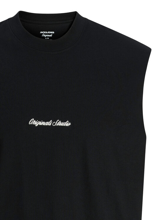 Jack & Jones Jack & Jones Camiseta sin mangas Norrebro Emb 12292009 Negro Regular Fit