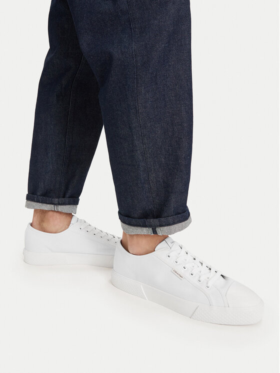 Calvin Klein Trampki Calvin Klein Vulc Laceup Cv HM0HM02121 Biały