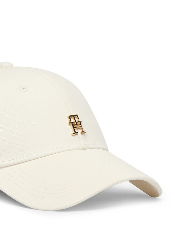 Tommy Hilfiger Шапка с козирка Tommy Hilfiger Th Elevated Chic Cap AW0AW17631 Бял