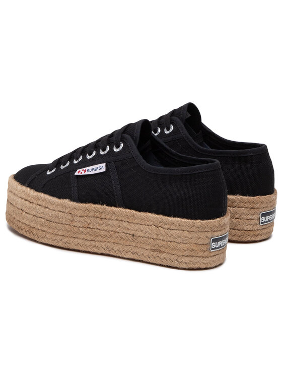 Superga Espadrilky Superga 2790 Rope S51186W Čierna
