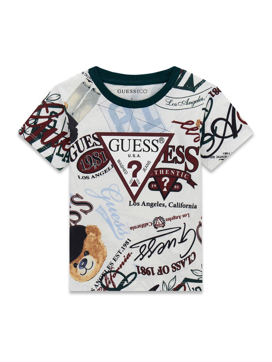 Guess Guess Camiseta N6YI21 K3876 Blanco Regular Fit