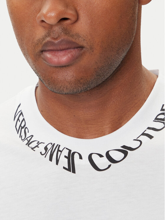 Versace Jeans Couture Versace Jeans Couture Camiseta 79GAHP03 CJ01P Blanco Regular Fit