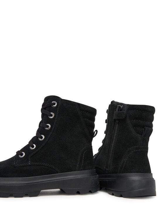 Geox Polokozačky Geox J Kiddartah Wpf J56NDA 00022 C9999 S Černá