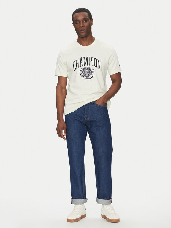 Champion Champion T-Shirt 221174 Εκρού Regular Fit