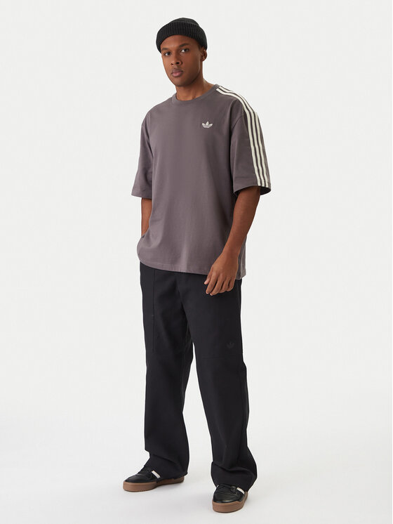 adidas adidas Majica adicolor 3-Stripes KE1591 Siva Oversize