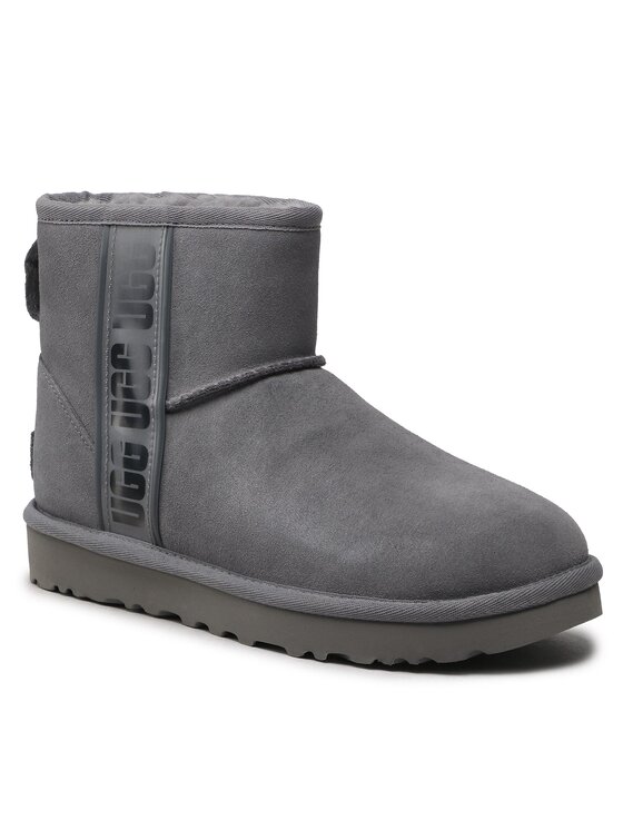 Ugg Škornji za sneg Ugg W Classic Mini Side Logo II 1134962 Siva