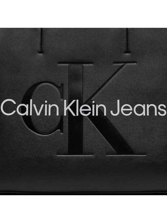 Calvin Klein Jeans Дамска чанта Calvin Klein Jeans Sculpted Shopper29 Mono K60K610276 Черен