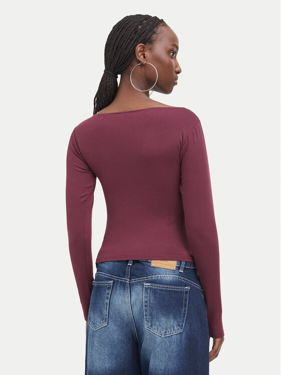 Juicy Couture Juicy Couture Μπλουζάκι JCWCT226329 Μπορντό Slim Fit