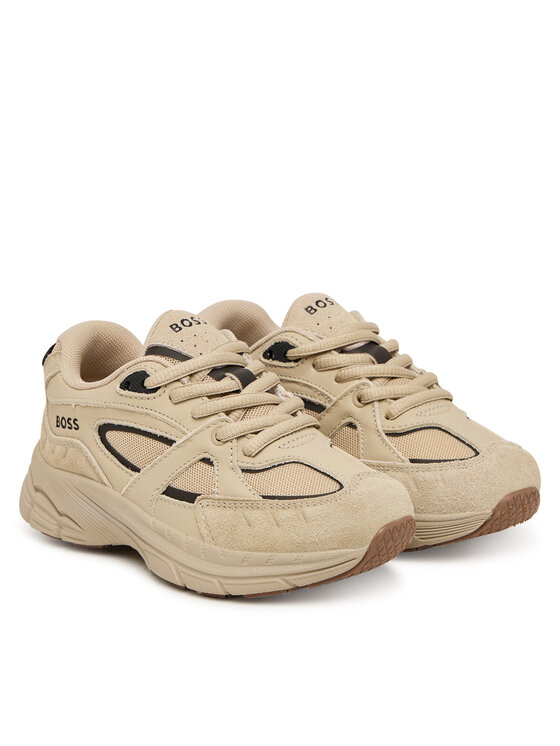 BOSS Sneakersy BOSS J53241 M Béžová