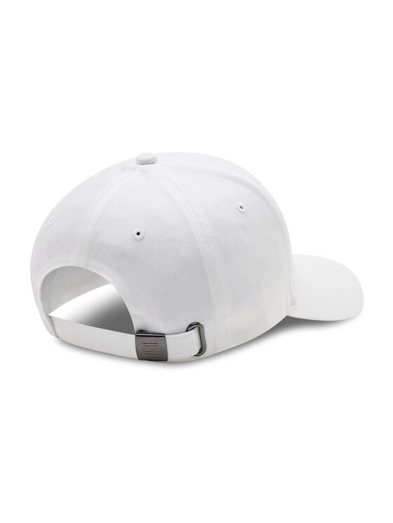 Tommy Hilfiger Cepure ar nagu Tommy Hilfiger Th Established Cap AM0AM07352 Balts