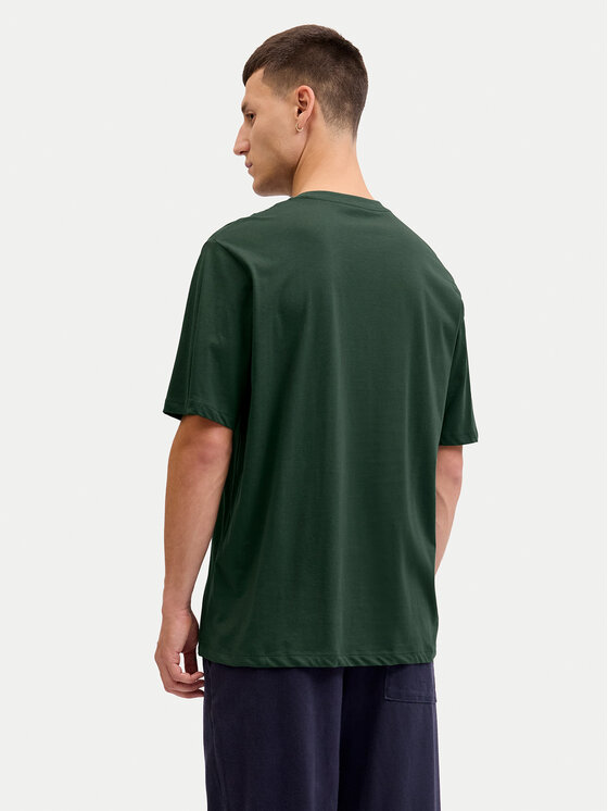 Jack & Jones Jack & Jones Футболка Holiday Cartoon 12287550 Зелений Relaxed Fit