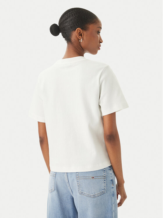 Tommy Hilfiger Tommy Hilfiger Camiseta WW0WW49646 Blanco Boxy Fit