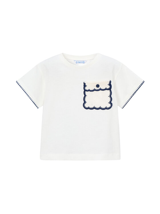 Mayoral Mayoral Camiseta 3013 Écru Regular Fit