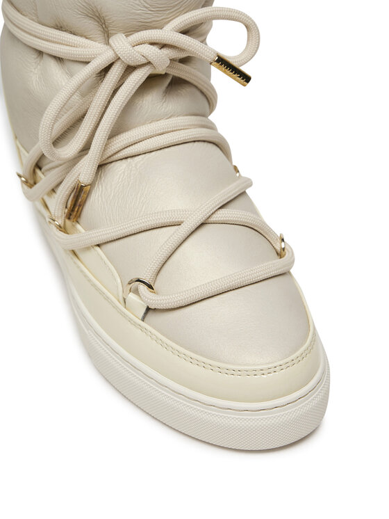 Inuikii Čizme za snijeg Inuikii Gloss Wedge 75203-007 Écru