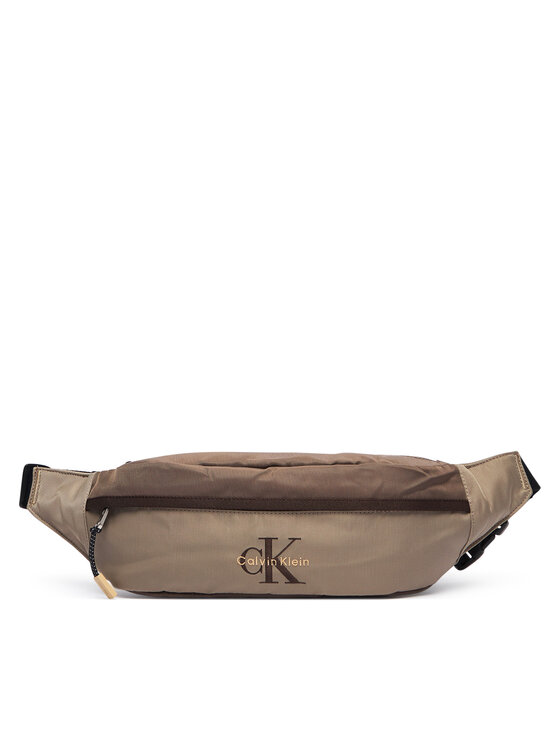 Calvin Klein Τσαντάκι Μέσης﻿ Calvin Klein Bold Clrblk Belt Bag LV04D3525G Καφέ