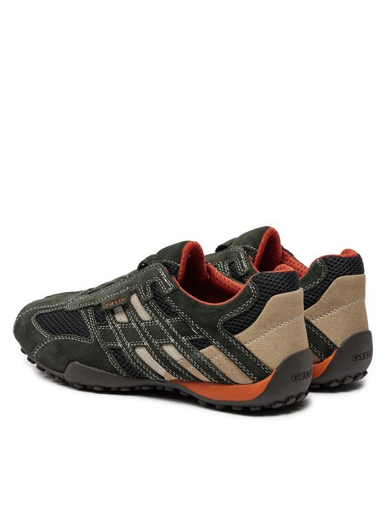 Geox Nizki čevlji Geox U Snake L U4207L 02214 C1300 Zelena