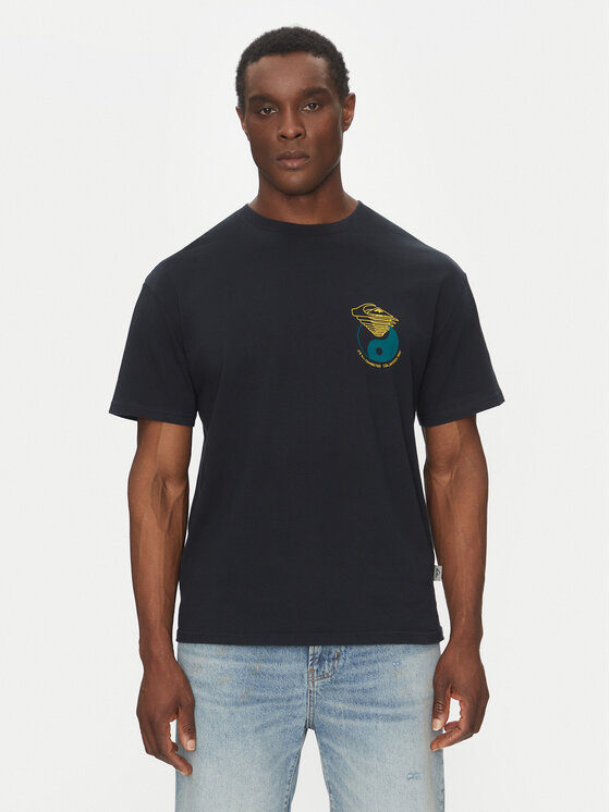 Quiksilver Quiksilver Póló EQYZT08033 Fekete Regular Fit