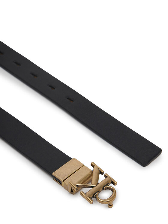 Calvin Klein Jeans Дамски колан Calvin Klein Jeans Monogram Placque Buckle 25Mm Rev LV04K7005G Черен