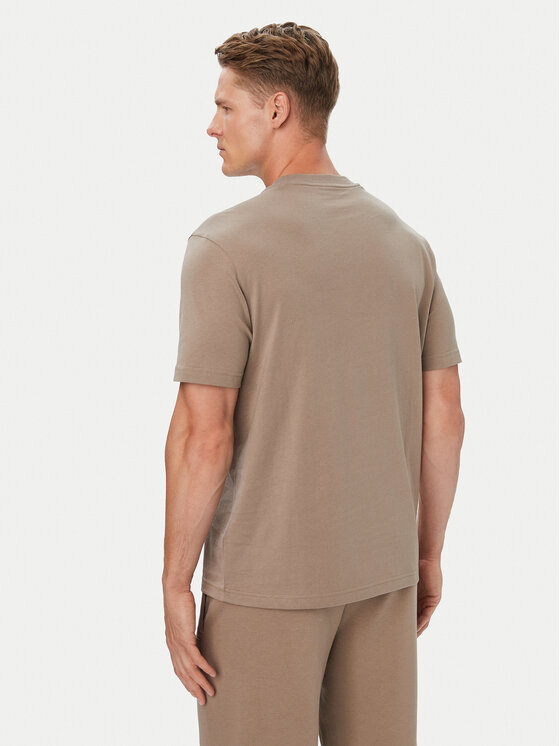 BOSS BOSS Camiseta Structure Logo 50566883 Beis Regular Fit