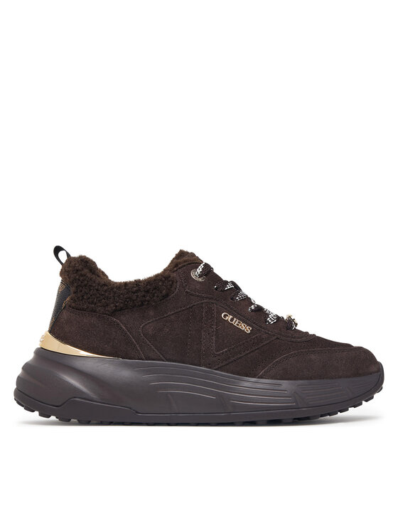 Guess Sneakers Guess FLFFA2 LEA12 Maro închis