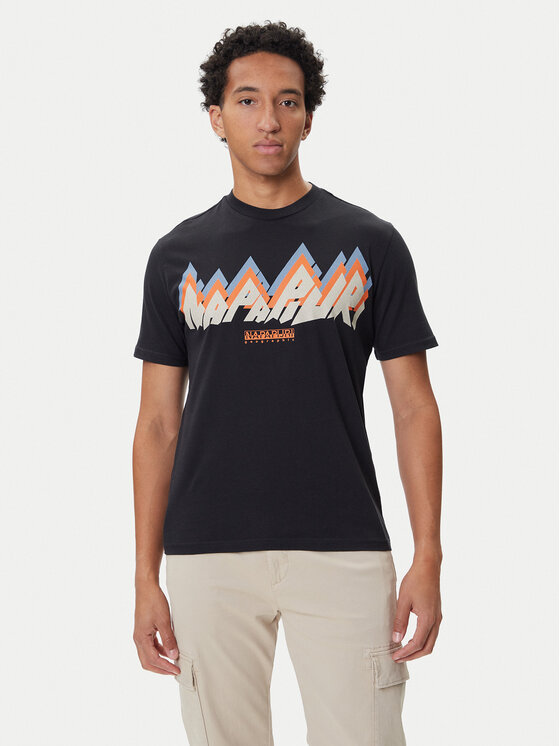 Napapijri Napapijri Camiseta Fiemme NP0A88T5 Negro Regular Fit