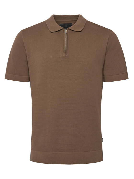 Jack & Jones Jack & Jones Polo majica Milano 12304870 Svetlo rjava Regular Fit