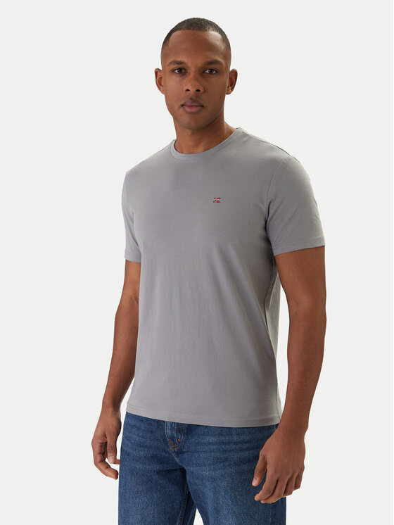 Napapijri Napapijri Camiseta Salis NP0A4H8D Gris Regular Fit