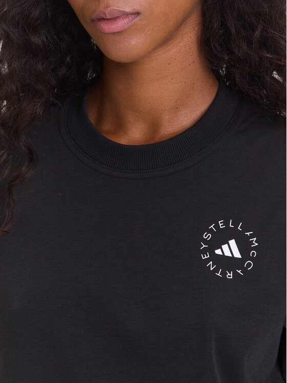 adidas by Stella McCartney adidas by Stella McCartney Футболка True Casuals HR9170 Чорний Regular Fit