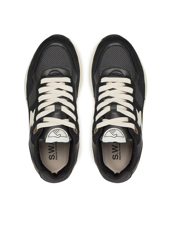 S.W.C Stepney Workers Club Sneakersy S.W.C Stepney Workers Club Amiel S-Strike YP01115 Čierna