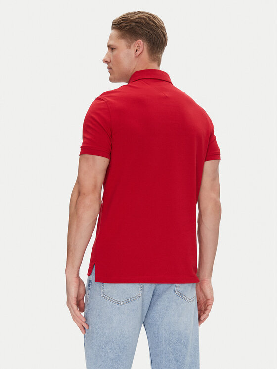 Tommy Hilfiger Tommy Hilfiger Polo majica 1985 MW0MW17770 Rdeča Regular Fit