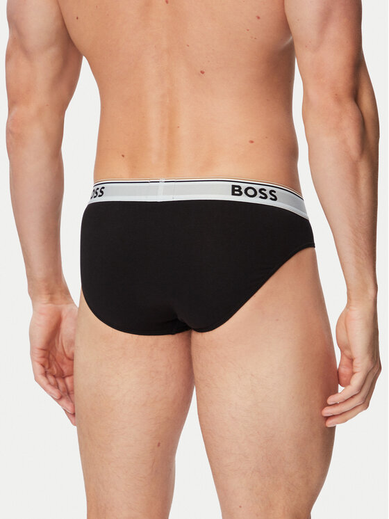BOSS BOSS Conjunto de slips Brief 3P Power 50554683 Negro