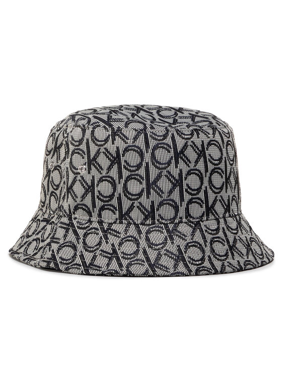 Calvin Klein Cappello Calvin Klein Stripe Logo Bucket Hat Jacq K60K6064380 Grigio