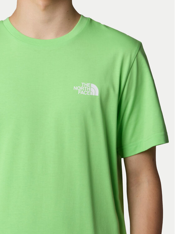 The North Face The North Face Majica SS Simple Dome NF0A87NG Zelena Regular Fit