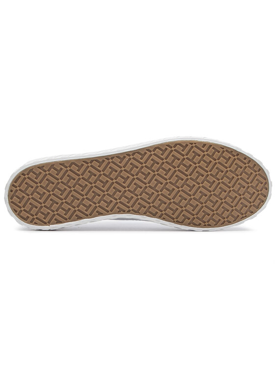 Tommy Hilfiger Tenis superge Tommy Hilfiger Outsole Detail Flatform Sneaker FW0FW04134 Bela