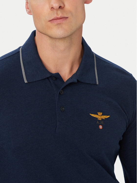Aeronautica Militare Aeronautica Militare Polo 262PO1653UP00082 Azul marino Regular Fit