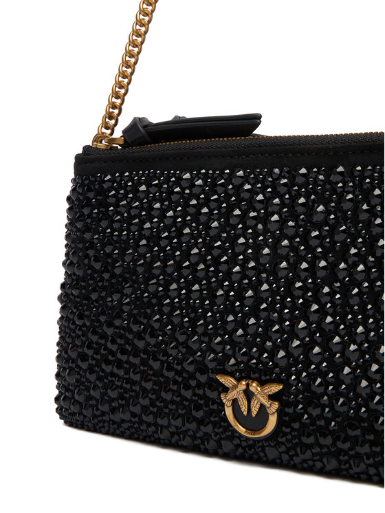 PINKO Torebka PINKO Double Mini Pelle Ai 25-26 PLTT 105359 A2WF Czarny