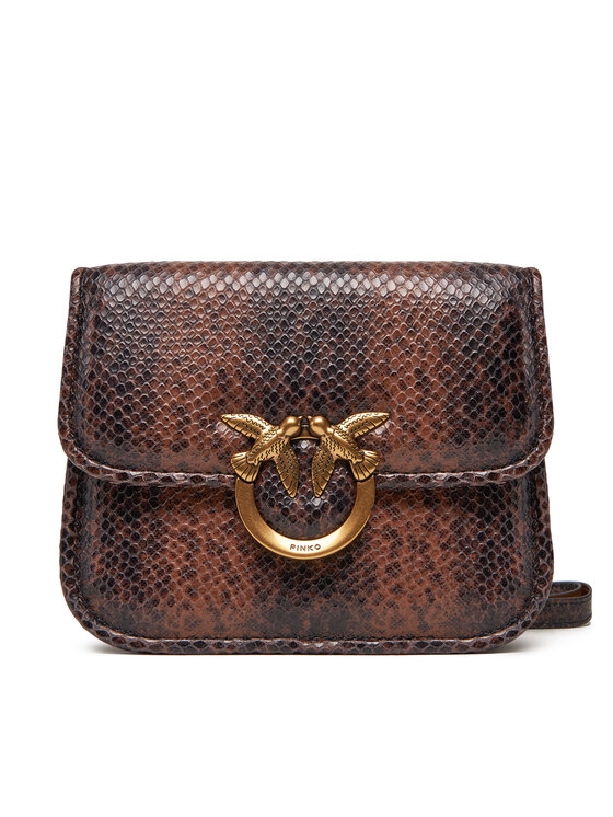 PINKO Τσάντα PINKO Love Box Bag Fl Mini PE 25 PLTT 104297 A2CH Καφέ