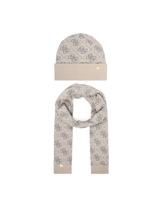 Guess Набір Шарф і Шапка Guess GFBOX WP6401 Кремовий