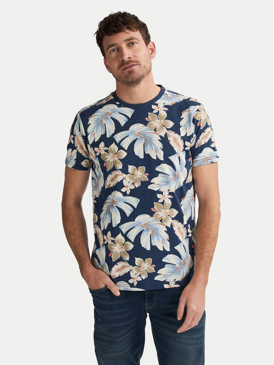 Petrol Industries Petrol Industries Camiseta M-1050-TSR655 Azul marino Regular Fit