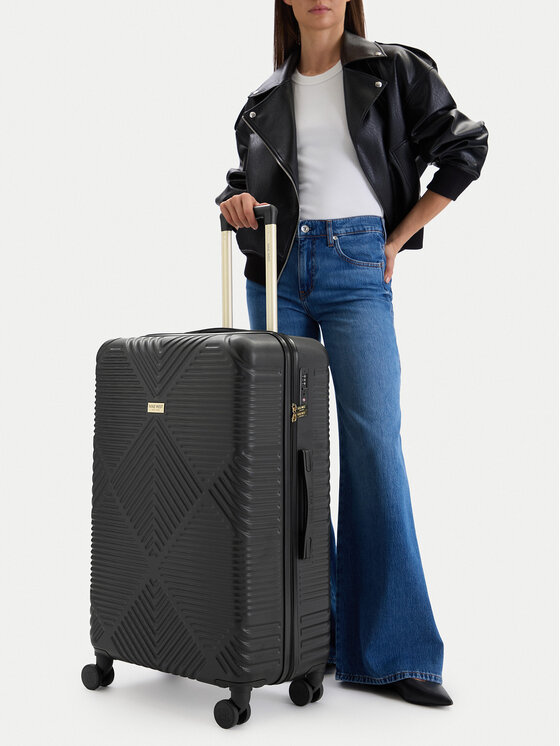 Nine West Велика валіза Nine West CEO-NW-L-001-09 BLACK Чорний
