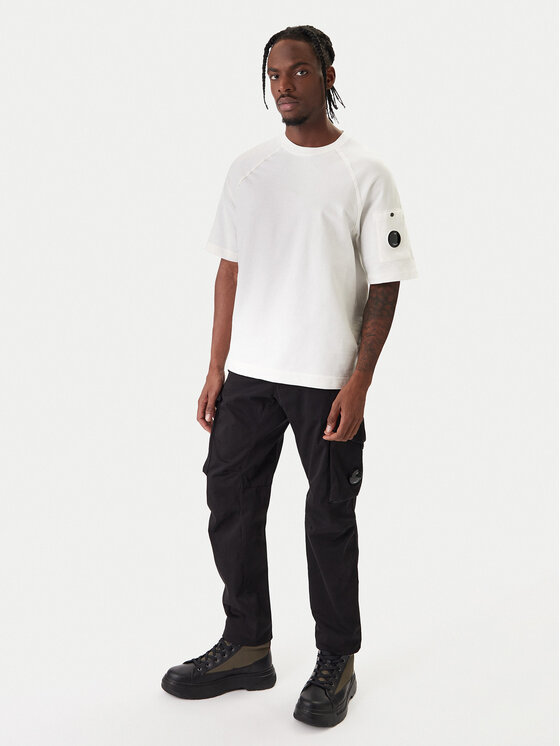 C.P. Company C.P. Company Camiseta 20CMSS034A002246G Écru Regular Fit