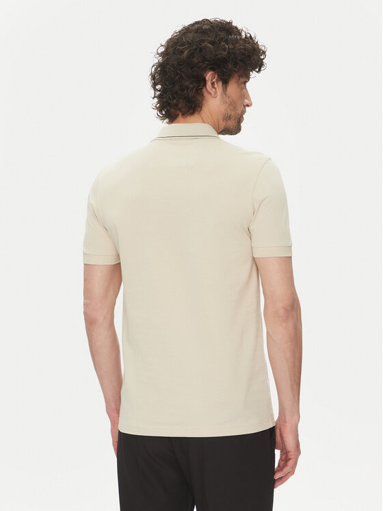 BOSS BOSS Поло Paule 4 50506195 Бежевий Slim Fit