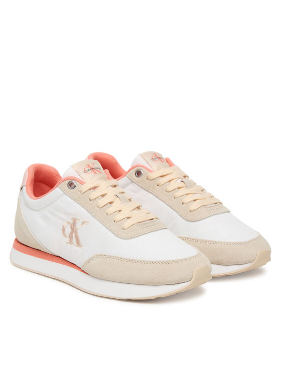 Calvin Klein Sneakers Calvin Klein Retro Runner Lace Up YW0YW01990 Bianco