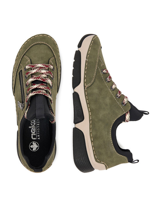 Rieker Sneakersy Rieker 45973-54 Zelená