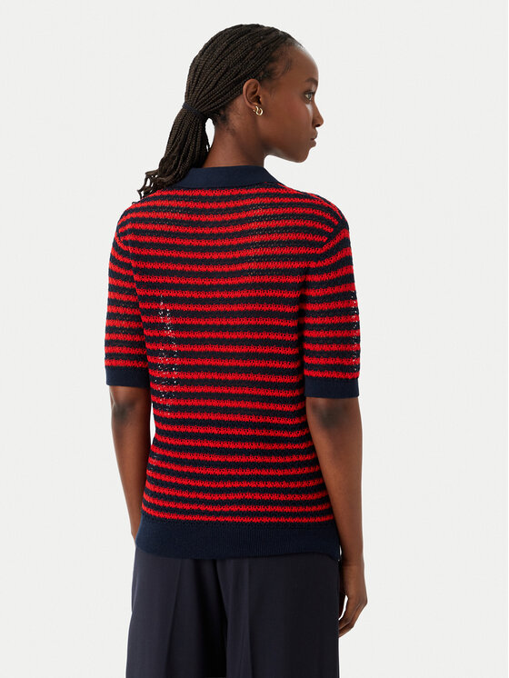 Tommy Hilfiger Tommy Hilfiger Polo Pointelle WW0WW50060 Rojo Regular Fit