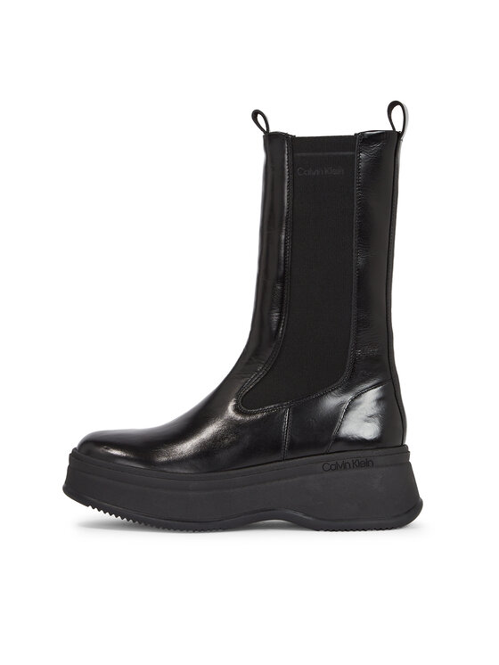 Calvin Klein Kotníková obuv s elastickým prvkem Calvin Klein Pitched Chelsea Boot HW0HW01686 Černá