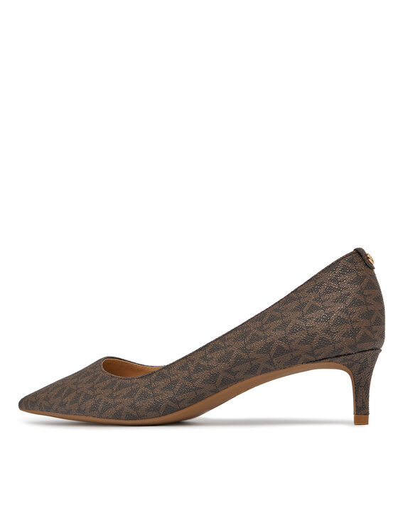 MICHAEL Michael Kors Salonarji MICHAEL Michael Kors Alina Flex Kitten Pump 40R3ALMP1B Rjava
