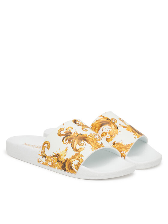 Versace Jeans Couture Шльопанці Versace Jeans Couture 80VA3SQ3 ZS365 G03 Білий
