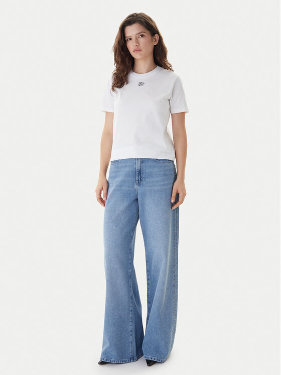 KARL LAGERFELD KARL LAGERFELD Camiseta B1W17091 Blanco Regular Fit