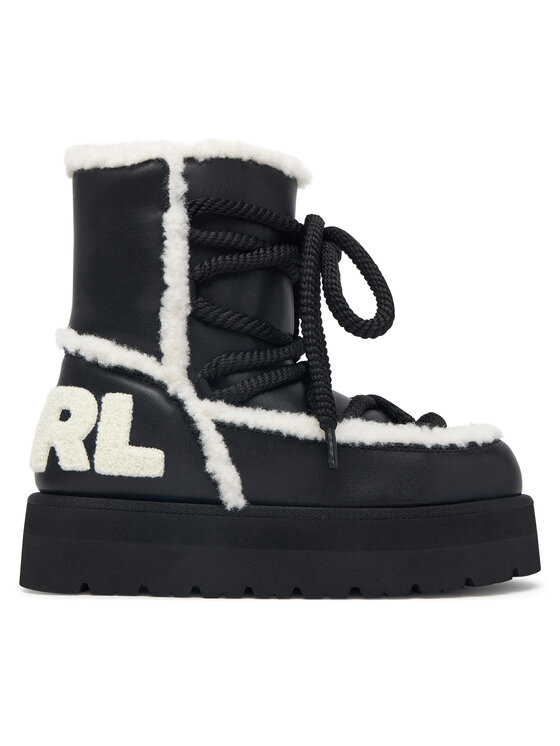 KARL LAGERFELD Čizme za snijeg KARL LAGERFELD Skylar Ski KL49676 Crna
